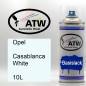 Preview: Opel, Casablanca White, 10L: 400ml Sprühdose, von ATW Autoteile West.